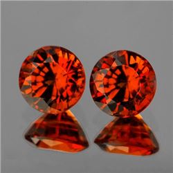 Natural Mandarin Orange Spessartite Garnet Pair