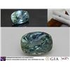 Image 1 : Blue-Green Sapphire unheated, premium cut GIA 1.28 ct