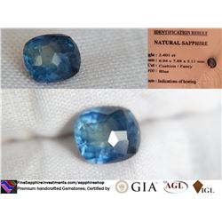 Blue Sapphire, premium handcrafted cut, IGL 2.401 ct