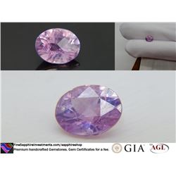 Vivid color-change Pink/Violet premium Sapphire 1.98 ct