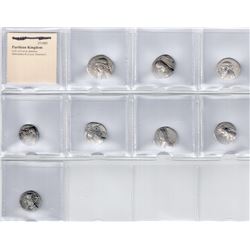 PARTHIAN KINGDOM: LOT of 8 silver drachms