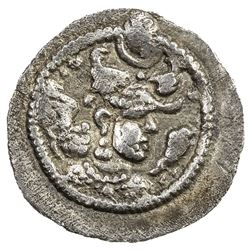 SASANIAN KINGDOM: Varahran (Vahram) IV, 388-399, AR obol (0.44g), BBA (the Court mint). VF