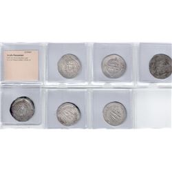 ARAB-SASANIAN: LOT of 6 silver drachms