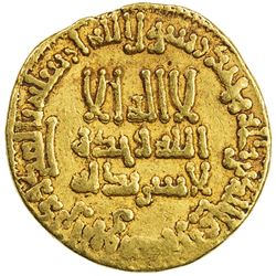 ABBASID: al-Rashid, 786-809, AV dinar (4.27g), NM (Egypt), AH184. VF