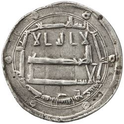 ABBASID: al-Ma'mun, 810-833, AR dirham (2.77g), Madinat Arran, AH214. EF
