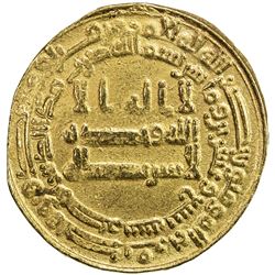ABBASID: al Wathiq, 842-847, AV dinar (4.03g), Misr, AH229. VF