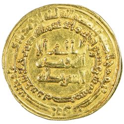 ABBASID: al-Radi, 934-940, AV dinar (4.21g), Misr, AH323. EF