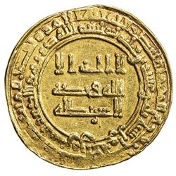ABBASID: al-Radi, 934-940, AV dinar (4.22g), Tustar min al-Ahwaz, AH323. EF