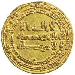 TULUNID: Harun, 896-905, AV dinar (4.14g), Misr, AH284. EF