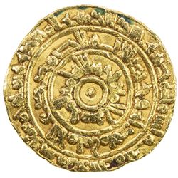 FATIMID: al-Mu'izz, 953-975, AV 1/2 dinar (4.17g), al-Mahdiya, AH365. F-VF