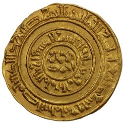 FATIMID: al-Musta'li, 1094-1101, AV dinar (4.28g), Misr, AH494. AU