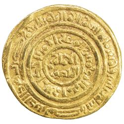 FATIMID: al-Amir al-Mansur, 1101-1130, AV dinar (4.20g), Misr, AH510. VF