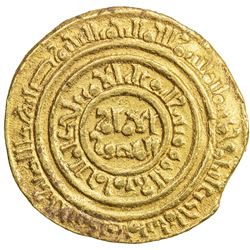 FATIMID: al-Amir al-Mansur, 1101-1130, AV dinar (4.39g), al-Iskandariya, AH511. VF