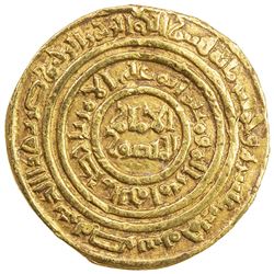 FATIMID: al-Amir al-Mansur, 1101-1130, AV dinar (4.17g), Misr, AH515. VF