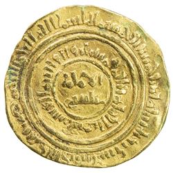 FATIMID: al-Fa'iz 'Isa, 1154-1160, AV dinar (4.23g), al-Iskandariya, AH552. VF