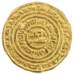 FATIMID: al-Fa'iz 'Isa, 1154-1160, AV dinar (4.36g), al-Iskandariya, AH555. VF-EF