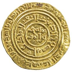 AYYUBID: al-Nasir Yusuf I (Saladin), 1169-1193, AV dinar (3.89g), al-Qahira, AH587. VF