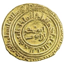 AYYUBID: Abu Bakr I, 1196-1218, AV dinar (6.39g), al-Iskandariya, AH613. VF
