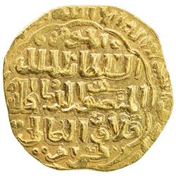 BAHRI MAMLUK: Qala'un, 1279-1290, AV dinar (8.34g), al-Iskandariya, AH680. VF