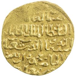 BAHRI MAMLUK: Sha'ban I, 1345-1346, AV dinar (7.33g), al-Qahira, AH74x. EF-AU
