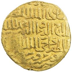 BAHRI MAMLUK: Muhammad II, 1361-1363, AV dinar (9.54g), al-Qahira, AH76x. VF