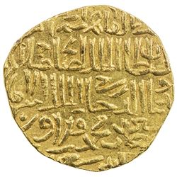 BAHRI MAMLUK: Hajji II, 1st reign, 1381-1382, AV heavy dinar (13.47g), al-Qahira, AH784. EF-AU