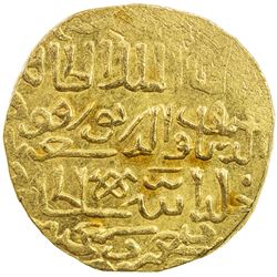 BURJI MAMLUK: Barquq, 2nd reign, 1390-1399, AV heavy dinar (13.65g) (al-Qahira), AH7(9)4. EF-AU