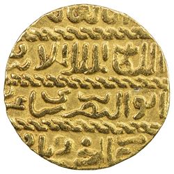 BURJI MAMLUK: Barsbay, 1422-1438, AV ashrafi (3.38g), al-Qahira, AH835. VF-EF