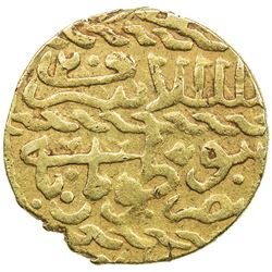 BURJI MAMLUK: Tumanbay II, 1516-1517, AV ashrafi (3.39g), al-Qahira, AH922. VF