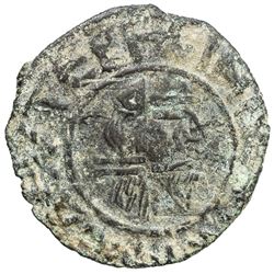 DANISHMENDID: Dhu'l-Qarnayn, at Malatya, 1152-1162, AE dirham (5.44g), NM, ND. F-VF