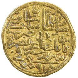OTTOMAN EMPIRE: Selim I, 1512-1520, AV sultani (3.48g), Serez, AH918. VF