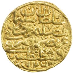 OTTOMAN EMPIRE: Suleyman I, 1520-1566, AV sultani (3.51g), Kostantiniye, AH926. VF
