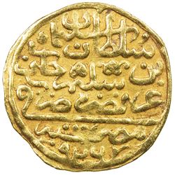 OTTOMAN EMPIRE: Suleyman I, 1520-1566, AV sultani (3.45g), Misr, AH926 (frozen). EF