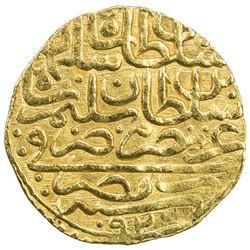 OTTOMAN EMPIRE: Suleyman I, 1520-1566, AV sultani (3.54g), Misr, AH926. VF-EF
