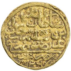 OTTOMAN EMPIRE: Suleyman I, 1520-1566, AV sultani (3.46g), Misr, AH926. VF