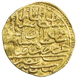 OTTOMAN EMPIRE: Suleyman I, 1520-1566, AV sultani (3.49g), Misr, AH926. VF
