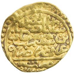 OTTOMAN EMPIRE: Suleyman I, 1520-1566, AV sultani (3.47g), Misr, AH926. VF