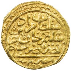 OTTOMAN EMPIRE: Murad III, 1574-1595, AV sultani (3.33g), Misr, AH982. EF-AU