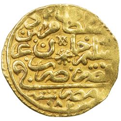 OTTOMAN EMPIRE: Murad III, 1574-1595, AV sultani (3.44g), Misr, AH982. VF