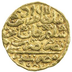 OTTOMAN EMPIRE: Murad III, 1574-1595, AV sultani (3.49g), Misr, AH982. VF