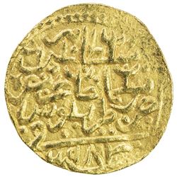 OTTOMAN EMPIRE: Murad III, 1574-1595, AV sultani (3.42g), Tarabulus (Trablus), AH982. EF