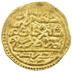 OTTOMAN EMPIRE: Murad III, 1574-1595, AV sultani (3.48g), Misr, AH982. VF