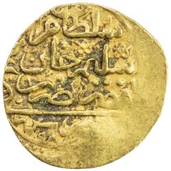 OTTOMAN EMPIRE: Murad III, 1574-1595, AV sultani (3.41g), Misr, AH982. VF