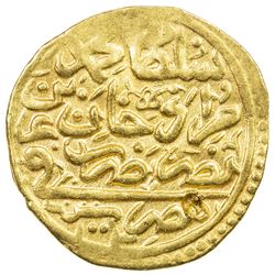 OTTOMAN EMPIRE: Mehmet III, 1595-1603, AV sultani (3.47g), Misr, AH1003. VF-EF