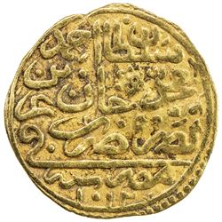 OTTOMAN EMPIRE: Ahmed I, 1603-1617, AV sultani (3.38g), Misr, AH101(2). VF