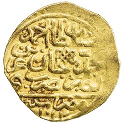 OTTOMAN EMPIRE: Ahmed I, 1603-1617, AV sultani (3.42g), Misr, AH1012. VF