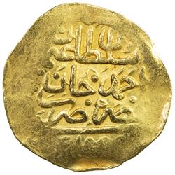 OTTOMAN EMPIRE: Osman II, 1618-1622, AV sultani (3.43g), Misr, DM. VF-EF