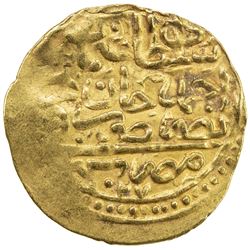 OTTOMAN EMPIRE: Osman II, 1618-1622, AV sultani (3.32g), Misr, AH1027. VF