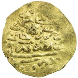 EGYPT: Suleyman II, 1687-1691, AV sultani (eshrefi) (3.27g), Misr, AH1099. VF