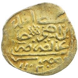 EGYPT: Ahmed II, 1691-1695, AV sultani (eshrefi) (3.35g), Misr, AH1102. VF